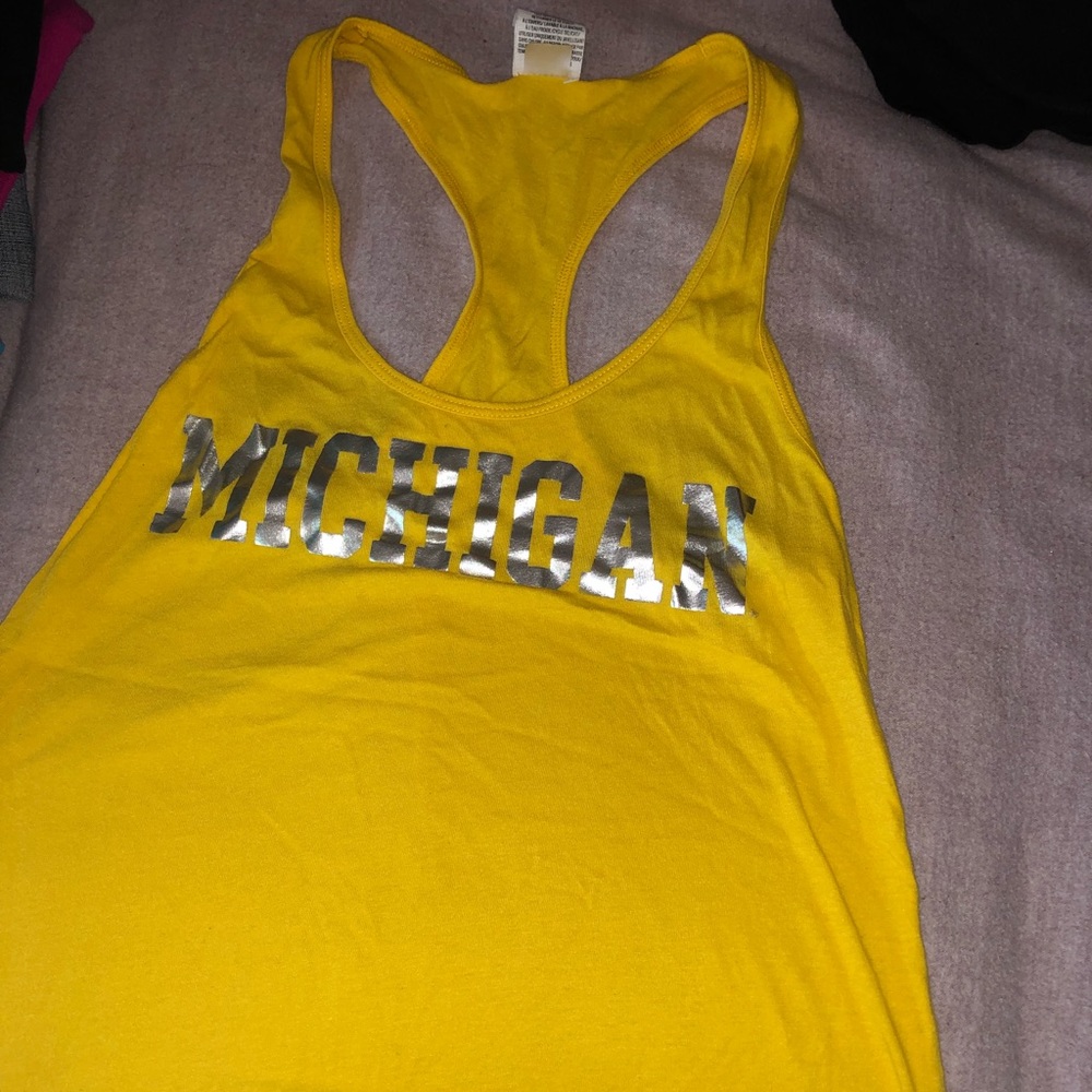 PINK Michigan tank top